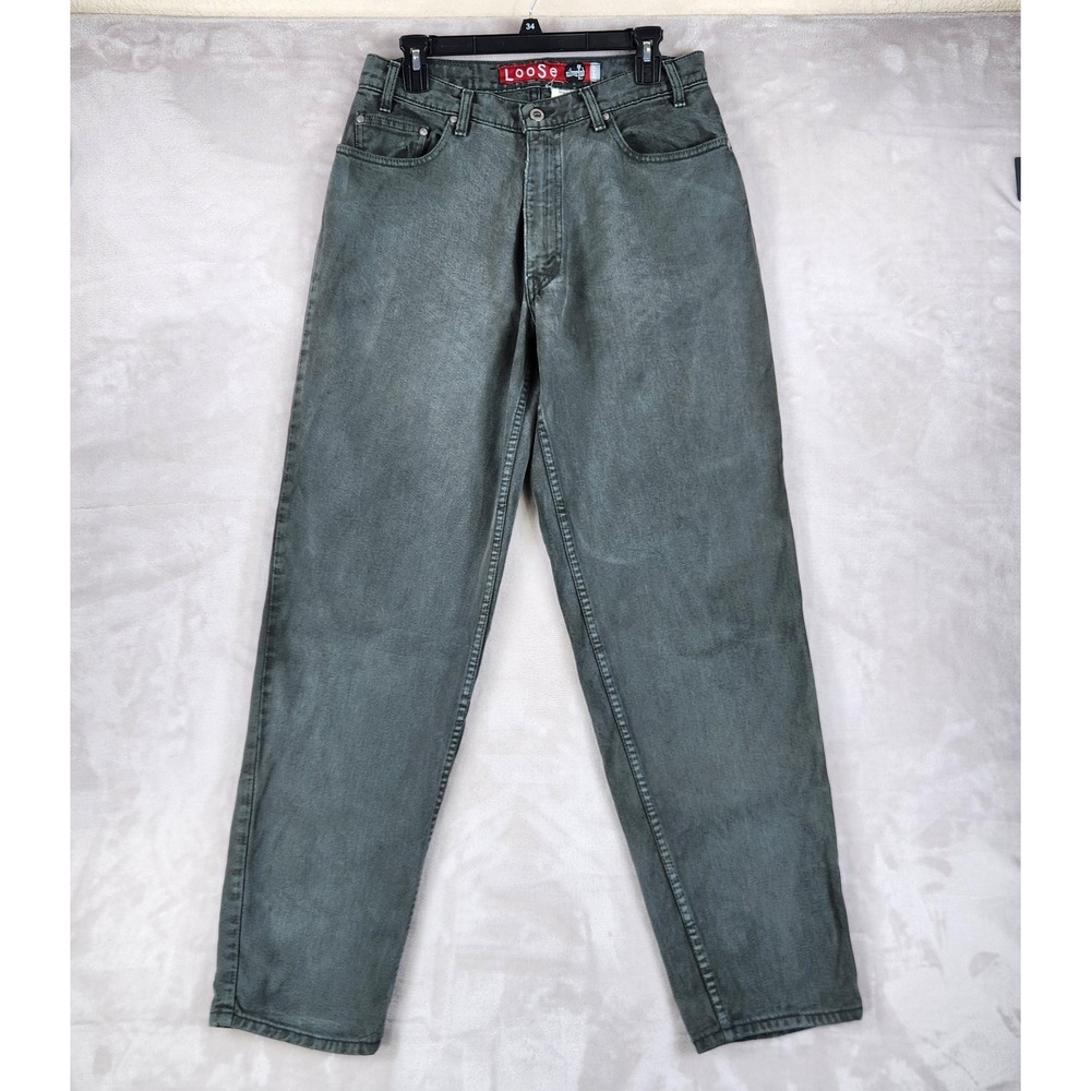 Vintage Levis‎ SilverTab Loose Jeans Mens 32x32 Green Relaxed 90s Denim Made USA